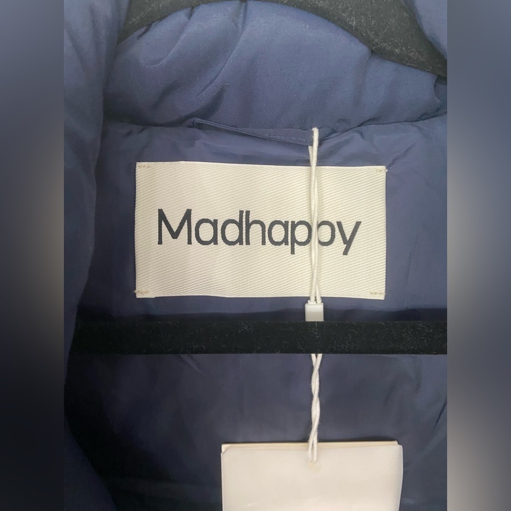 NWT MadHappy Winter 1 Puffer Vest Navy Blue Size Large - Picture 7 of 14